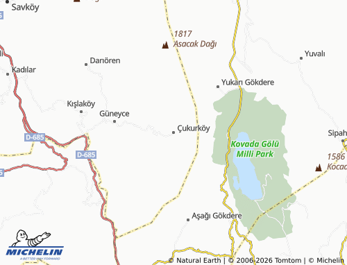 Mapa MICHELIN Çukurköy - ViaMichelin