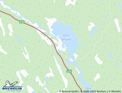 MICHELIN Lansjärv map - ViaMichelin