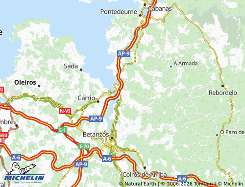 MICHELIN Montecelo map - ViaMichelin