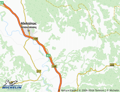 Mapa MICHELIN Dobrujevac - ViaMichelin