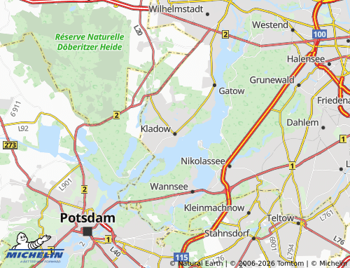 Carte MICHELIN Kladow - ViaMichelin