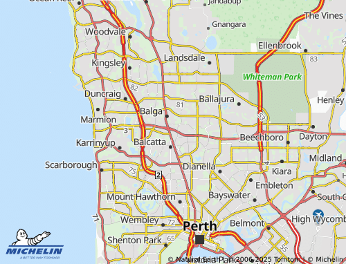 MICHELIN Westminster map - ViaMichelin