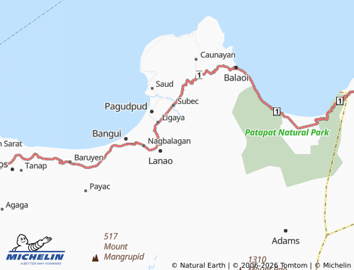 MICHELIN Dampig map - ViaMichelin