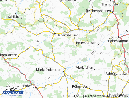 MICHELIN-Landkarte Ainhofen - ViaMichelin