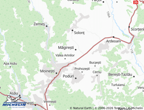 MICHELIN Prăjești map - ViaMichelin