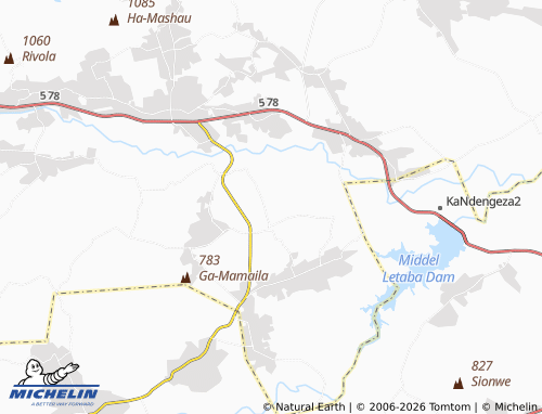 MICHELIN-Landkarte Ribungwani - ViaMichelin