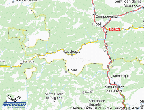 Mappa MICHELIN Les Llosses - ViaMichelin