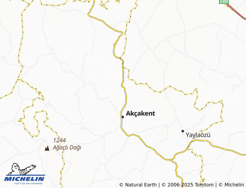 MICHELIN Yeniyapan map - ViaMichelin