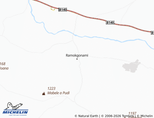 Mapa MICHELIN Ramokgonami - ViaMichelin