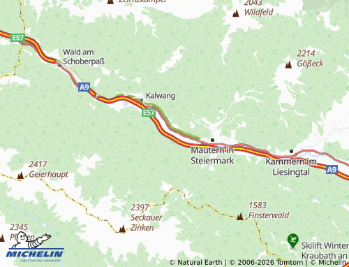 MICHELIN Liesingau map - ViaMichelin