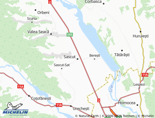 Mappa MICHELIN Sascut - ViaMichelin