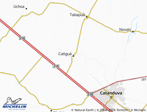 Mapa MICHELIN Catiguá - ViaMichelin