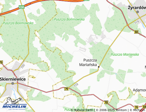 MICHELIN Radziwiłłów map - ViaMichelin