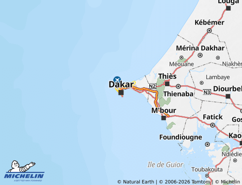 MICHELIN-Landkarte Dakar - ViaMichelin