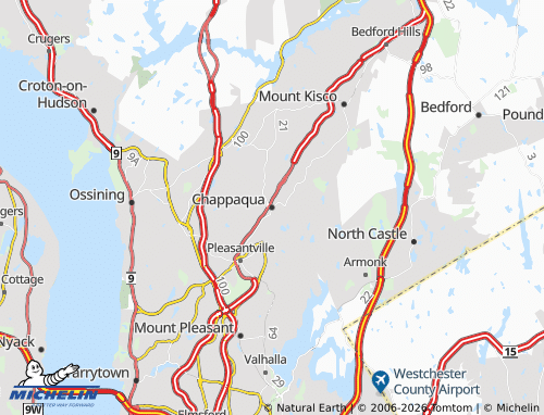 Mapa MICHELIN Chappaqua - ViaMichelin
