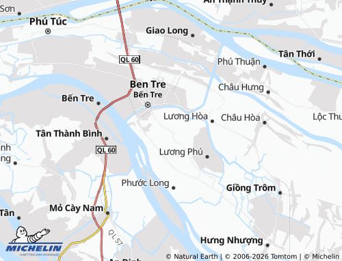 Mapa MICHELIN Nhơn Thạnh - ViaMichelin