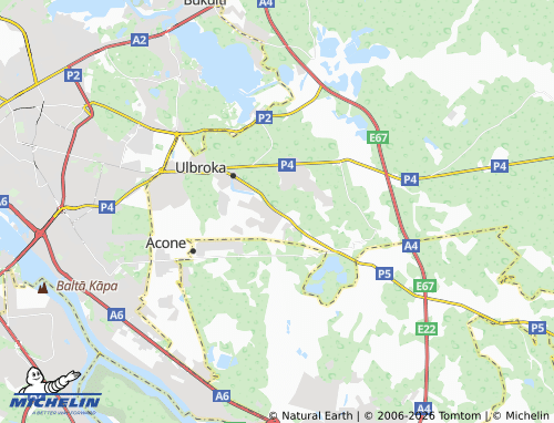 Mapa MICHELIN Vālodzes - ViaMichelin