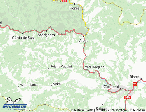 MICHELIN Popeștii De Sus map - ViaMichelin