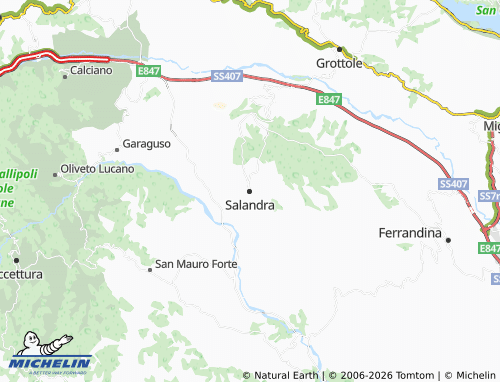 Carte MICHELIN Salandra - ViaMichelin