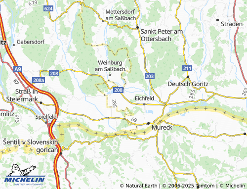 MICHELIN Oberrakitsch map - ViaMichelin