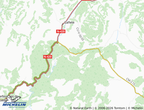 Mapa MICHELIN Boniches - ViaMichelin