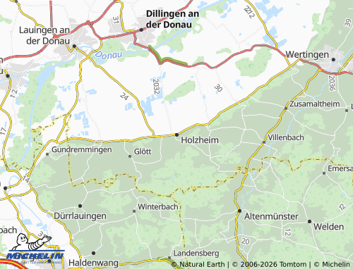 MICHELIN-Landkarte Holzheim - ViaMichelin