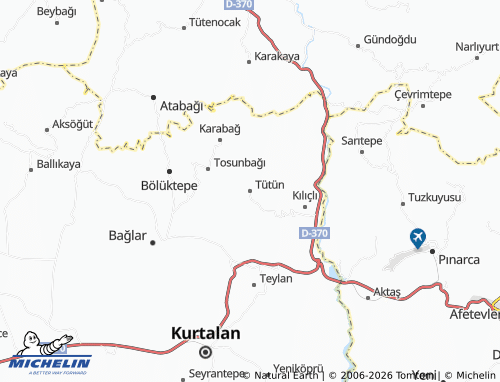 Mappa MICHELIN Tütün - ViaMichelin
