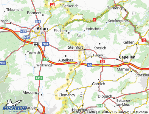Kaart MICHELIN Sterpenich - ViaMichelin