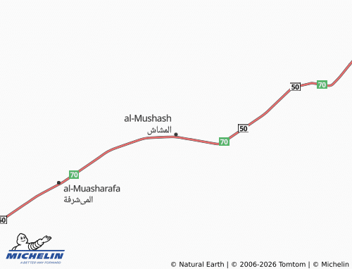 MICHELIN-Landkarte al-Mushash - ViaMichelin