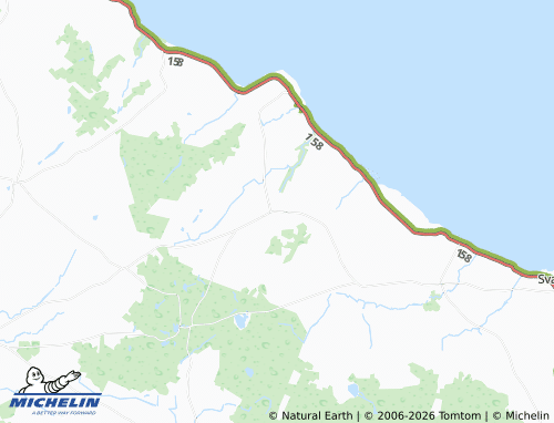 MICHELIN Østerlars map - ViaMichelin