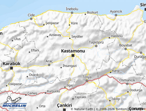 MICHELIN-Landkarte Kastamonu - ViaMichelin