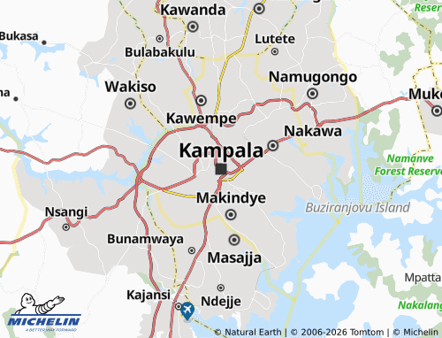 Mappa MICHELIN Kampala - ViaMichelin