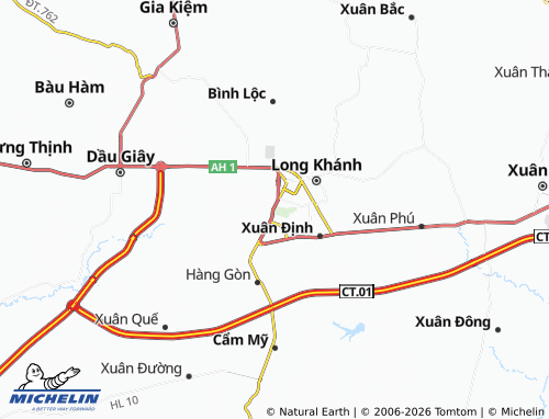 Mapa MICHELIN Phú Bình - ViaMichelin