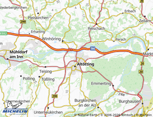 Mapa MICHELIN Neuötting - ViaMichelin