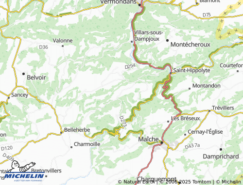 Carte MICHELIN Valoreille - ViaMichelin