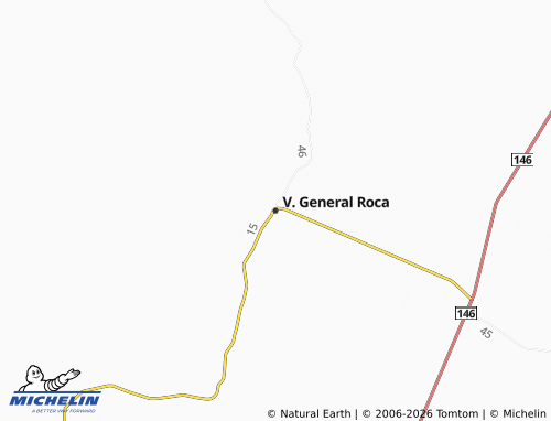 MICHELIN-Landkarte V. General Roca - ViaMichelin