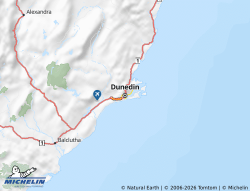 MICHELIN-Landkarte Dunedin - ViaMichelin