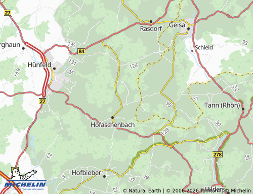 MICHELIN Oberaschenbach map - ViaMichelin