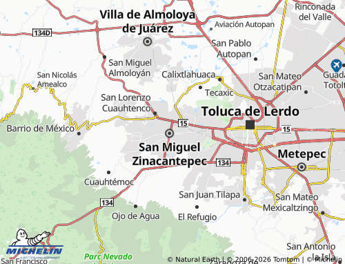 MICHELIN San Miguel map - ViaMichelin