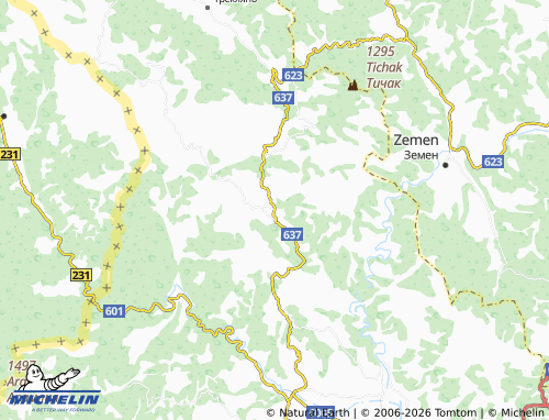 MICHELIN-Landkarte Zlogosh - ViaMichelin