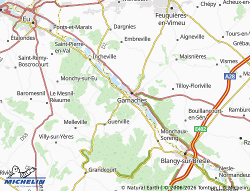 MICHELIN Le Petit Longroy map - ViaMichelin