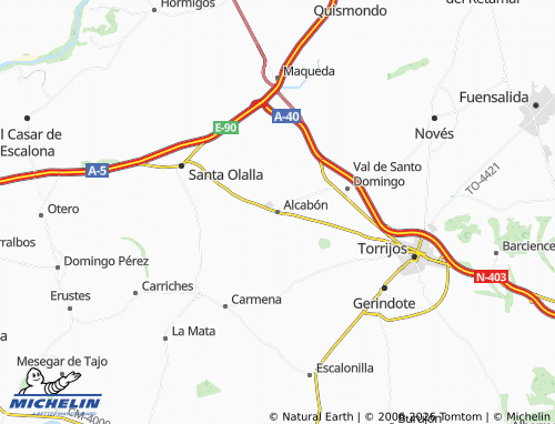 MICHELIN Alcabón map - ViaMichelin