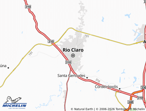 Mapa MICHELIN Río Claro - ViaMichelin