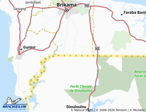 MICHELIN Dimbaya map - ViaMichelin