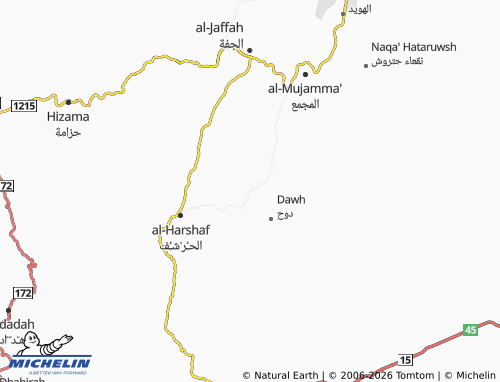 MICHELIN-Landkarte al-Hirsht - ViaMichelin
