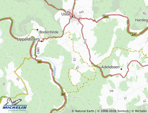 MICHELIN Arenborn map - ViaMichelin