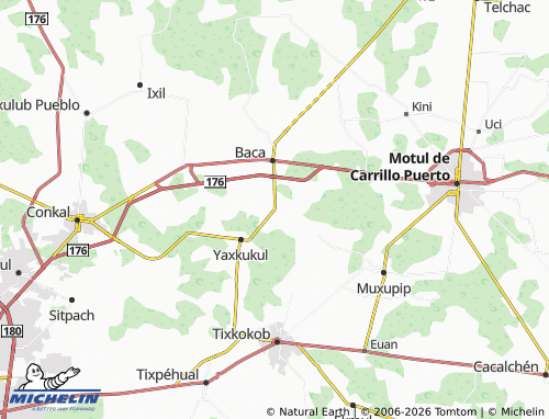 Carte MICHELIN Tixcuncheil - ViaMichelin