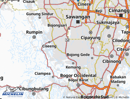 MICHELIN Jampang map - ViaMichelin