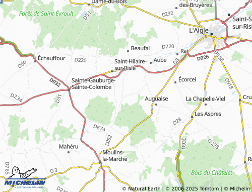 Carte MICHELIN Le Ménil-Bérard - ViaMichelin