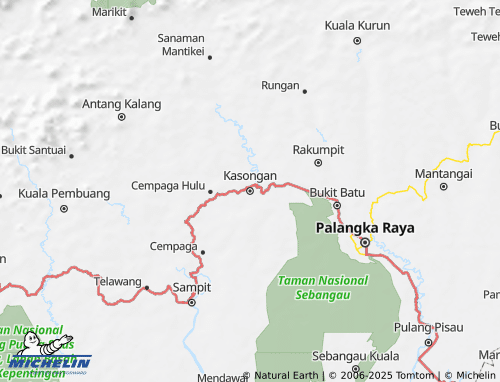 MICHELIN Katingan map - ViaMichelin